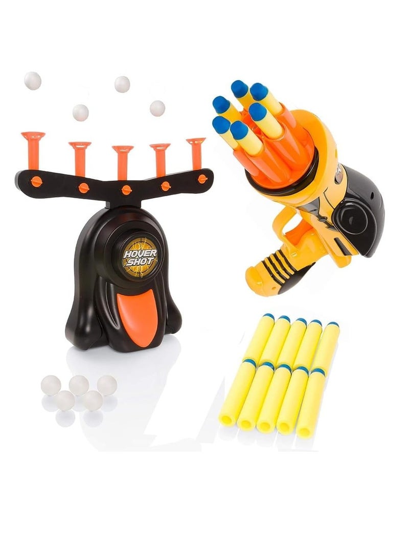 UKR Shooting Target Toy – Automatic Foam Blaster with Hover Station, Includes 6 Flying Balls for Precise Shooting Fun