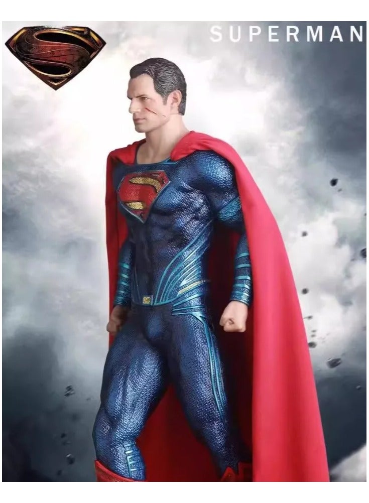 Superman Clark 1/6 Action Figure Toys Justice League PVC Statue Model Gift Boxed