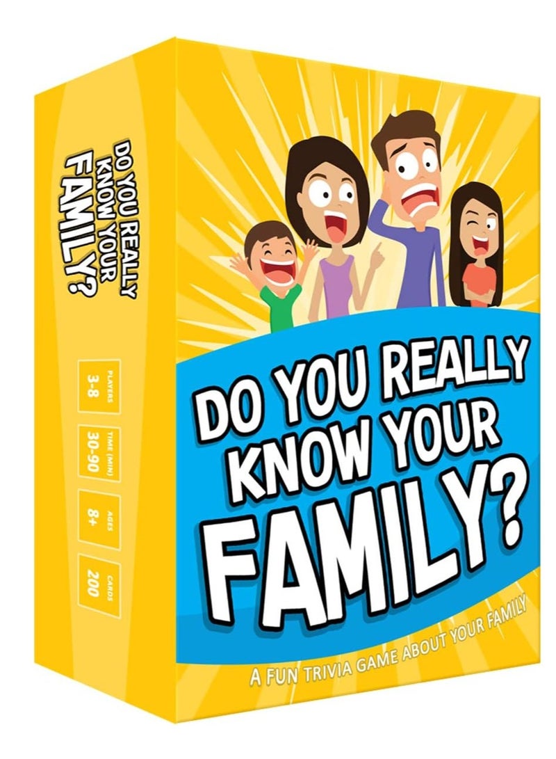 DO YOU REALLY KNOW YOUR FAMILY? A Fun Family Game Filled with Conversation Starters and Challenges - Great for Kids, Teens and Adults