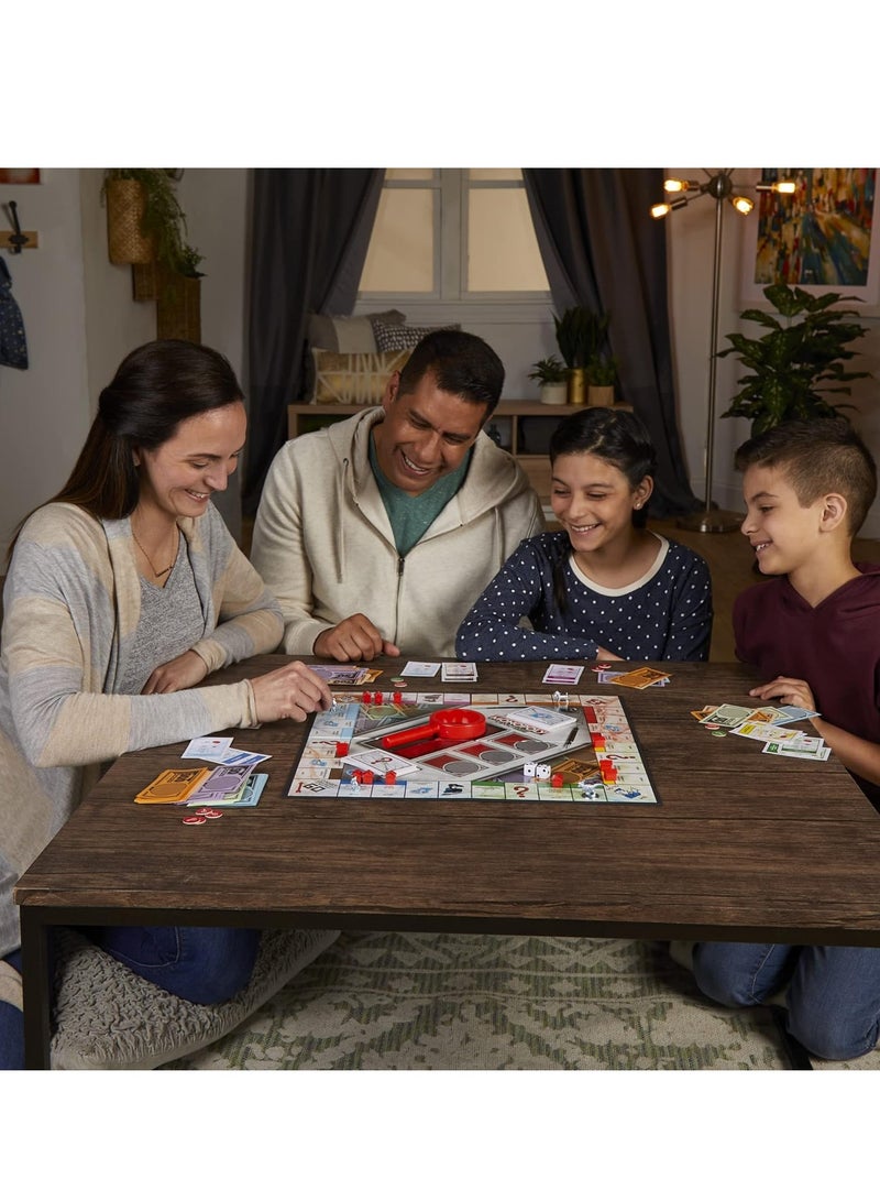 Monopoly Crooked Cash Board Game - Family Fun for Kids Ages 8+ with Mr. Monopoly's Decoder Included