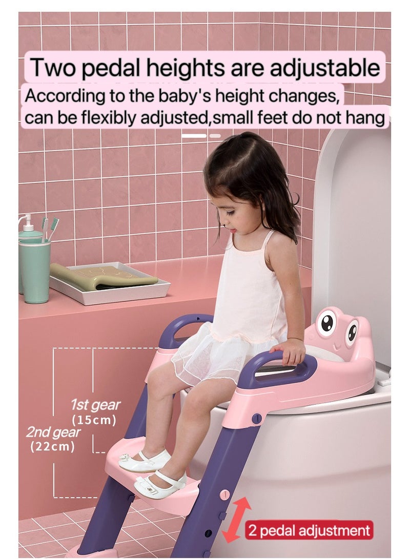 Baby step foot Girls Boys foldable pee bucket potty seat Children's toilet Stepped toilet seat with adjustable baby toilet training folding seat