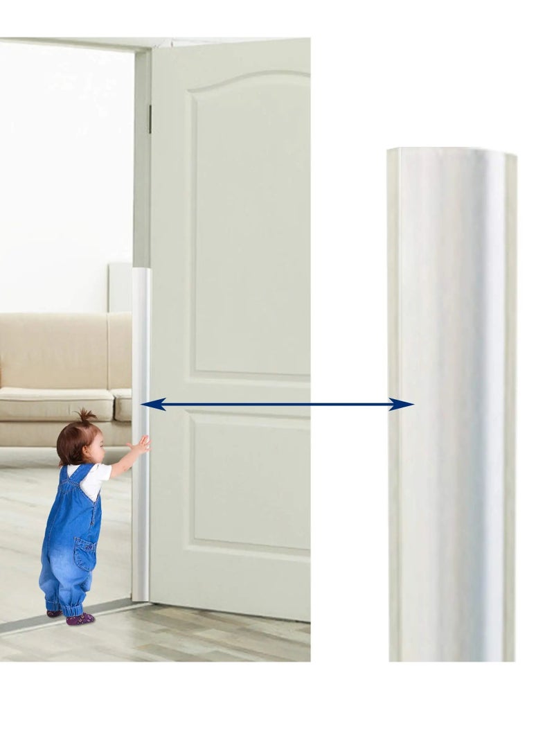 Doorman Finger Clip Child Safety Door Guard - Anti-Pinch Hand Protection Strip for Babies, 90° and 180° Door Angle Set, Prevents Finger Injuries and Ensures Safety.