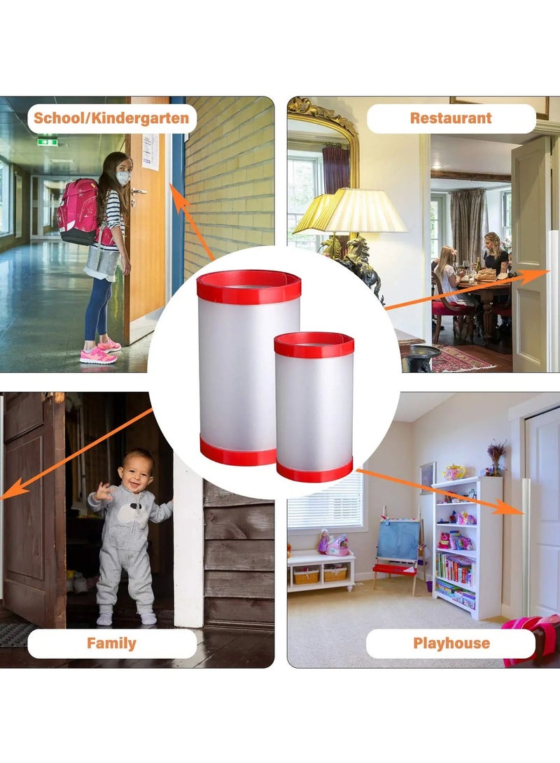 Doorman Finger Clip Child Safety Door Guard - Anti-Pinch Hand Protection Strip for Babies, 90° and 180° Door Angle Set, Prevents Finger Injuries and Ensures Safety.