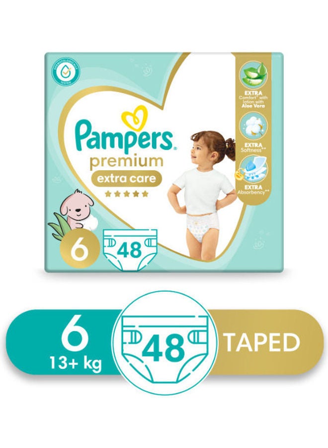 2-Pack Diapers, Size 6, 13+ Kg, 48 Diapers