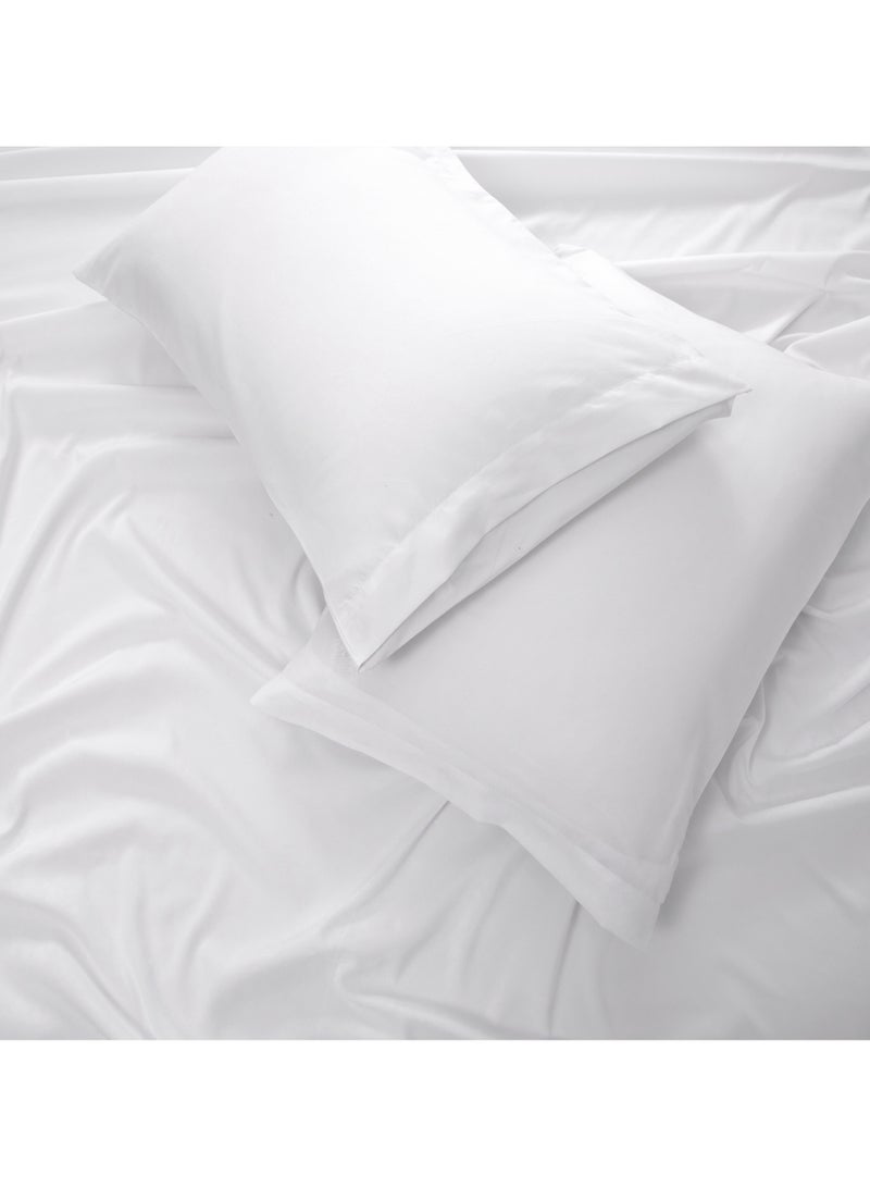 Panax Bedding Queen Bed Sheets Set - 4 Piece Bedding - Brushed Microfiber - Shrinkage and Fade Resistant - Easy Care (White, Queen)