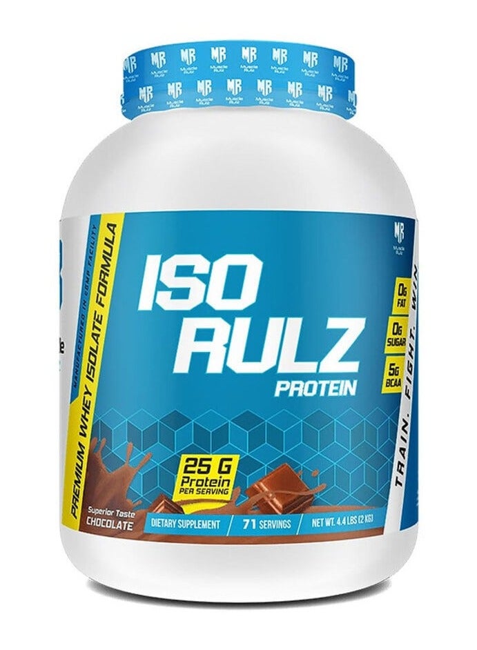 Musclerulz, ISO Rulz Protein, 5LB, Chocolate, 75 Servings