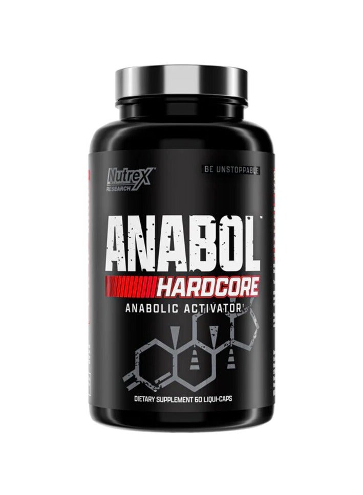 Nutrex, Anabol Hardcore, Anabolic Activator, 60 Caps, 60 Servings