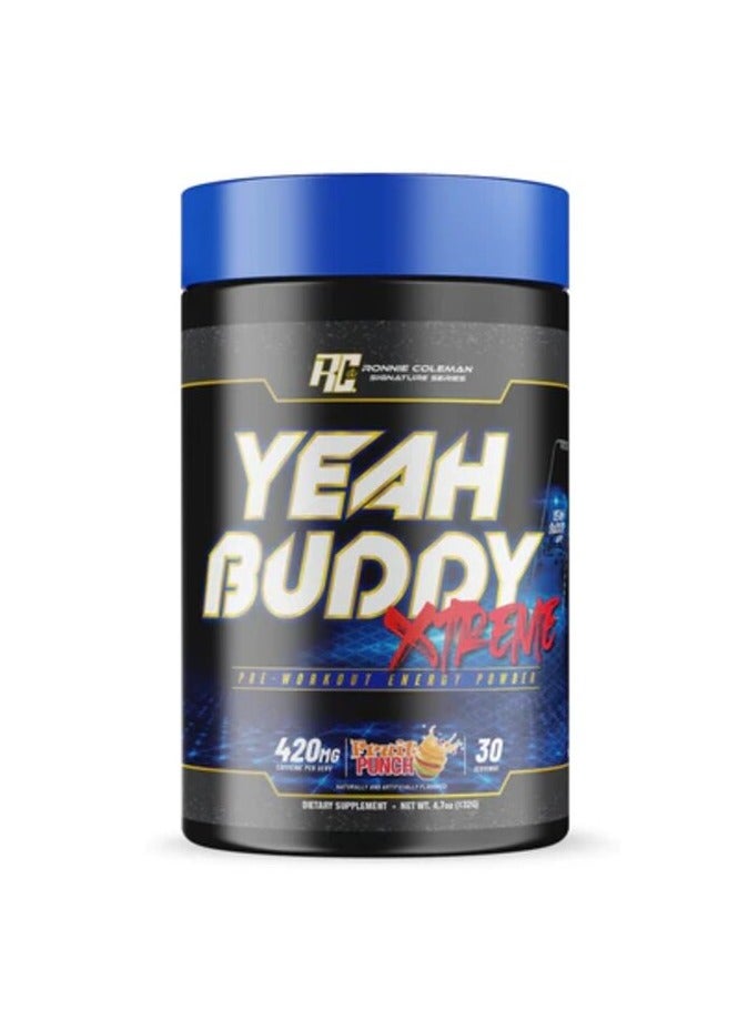 RC Yeah Buddy, Xtreme Pre Workout, Fruit Punch, 132g, 30 Servings