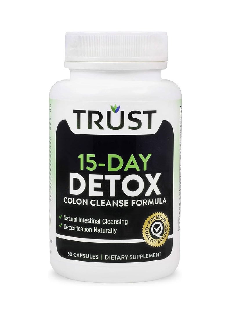 Trust 15 Day Detox Colon Cleansing Formula 30 Capsules