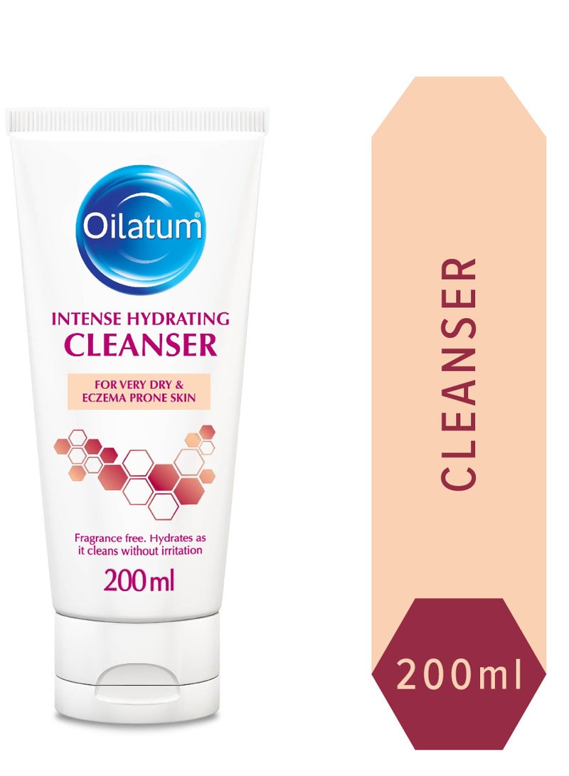 Intense Hydrating Cleanser For very Dry Skin Eczema Prone Skin Moisturizer Cleanser Fragrance Free Gentle Smooth Hydrating Facial Wash Cleanser 200 ml