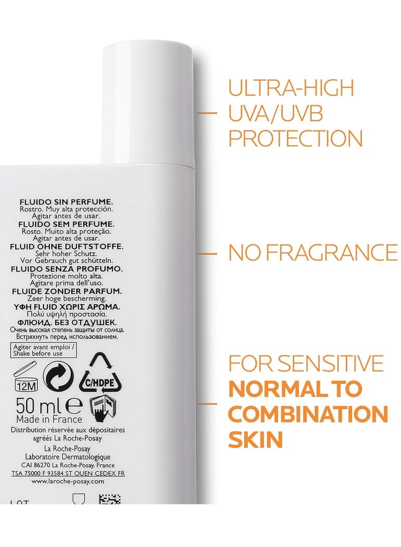 Anthelios Ultimate Sun Protection UVMune400 50+Invisible Fluid 50ml