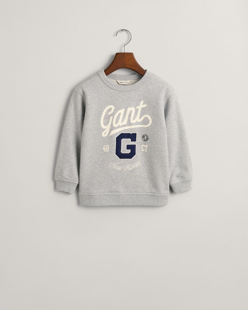 Gant Kids Graphic Crew Neck Sweatshirt