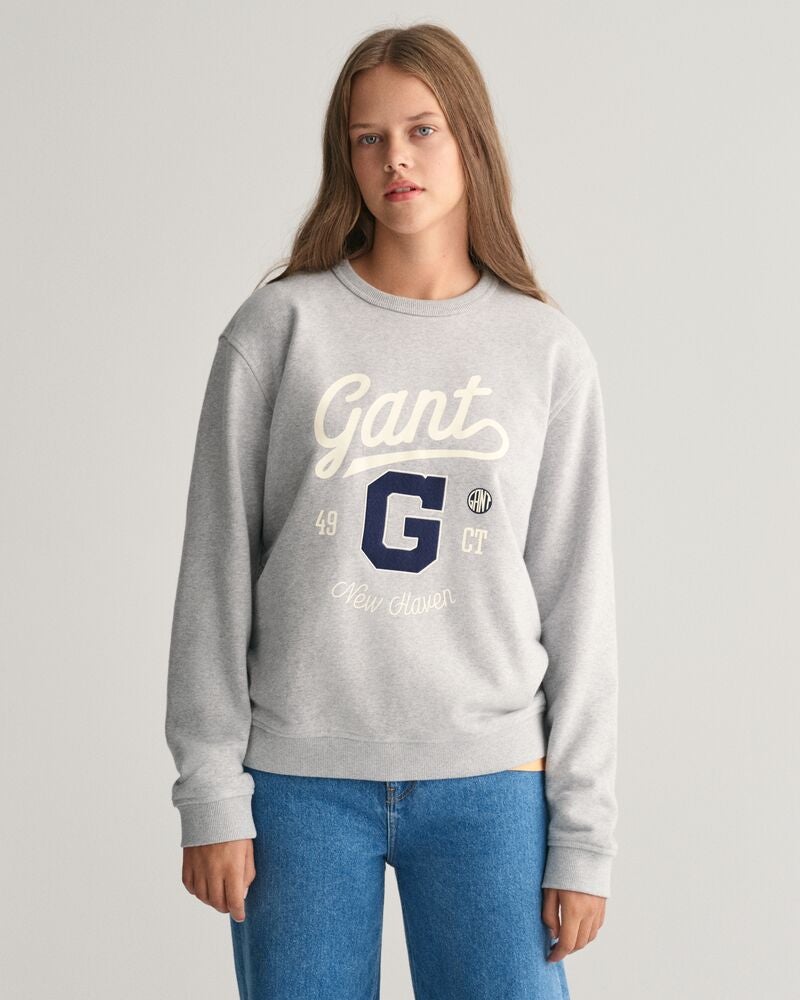 Gant Teens Graphic Crew Neck Sweatshirt