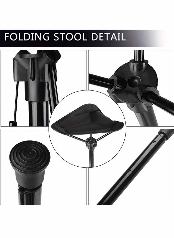 Outdoor Telescopic Stool Ergonomic Travel Stool Foldable Strong Load Bearing Pressure Resistant Aluminum Alloy Portable Outdoor Folding Stool