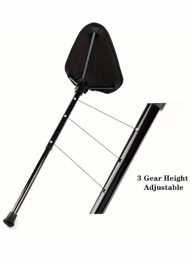 Outdoor Telescopic Stool Ergonomic Travel Stool Foldable Strong Load Bearing Pressure Resistant Aluminum Alloy Portable Outdoor Folding Stool