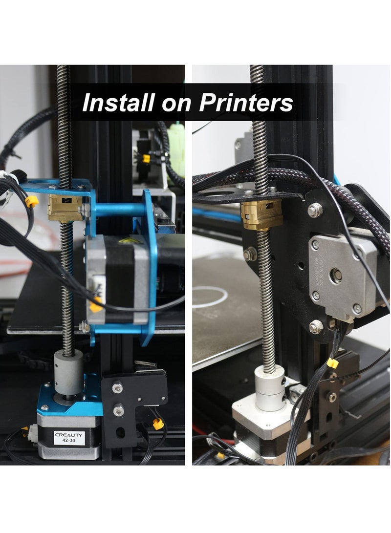 Brass Z Axis Coupler for Creality Ender 3 Pro V2 CR-10 CR-10S Pro 3D Printers T8 Lead Screw Upgrade Pack of 2
