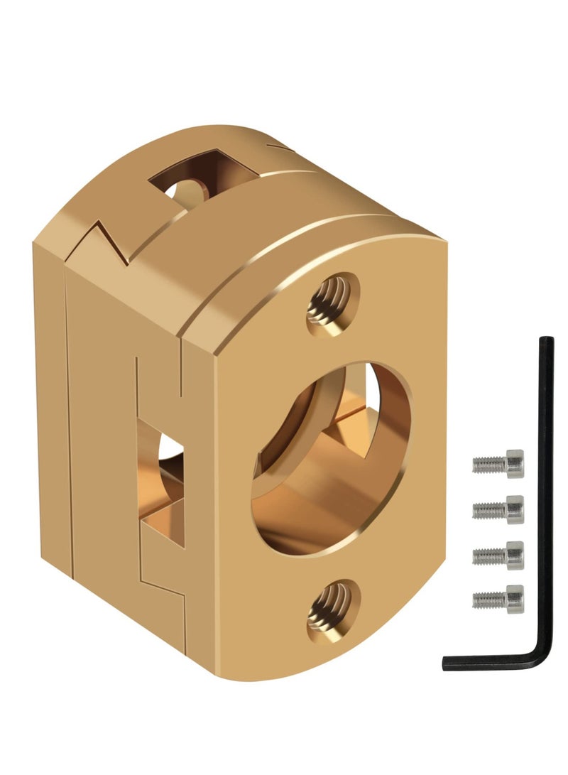 Brass Z Axis Coupler for Creality Ender 3 Pro V2 CR-10 CR-10S Pro 3D Printers T8 Lead Screw Upgrade Pack of 2