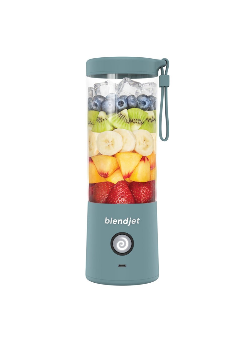 V2 Portable Blender Smoothie Maker, Personal Blender, Fruit Blender, Leak Proof Juicer, BPA-Free 475ml 200W Sports Bottle, USB-C Rechargeable, Ice Crusher with Stainless Steel Blades - Glacier