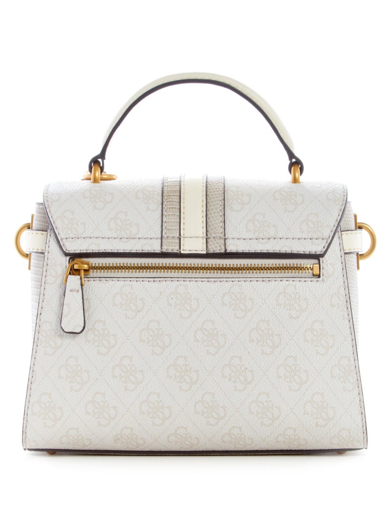 Guess - Ginevra Logo Top Handle Flap Cross-body Bags