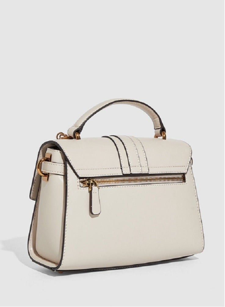 Guess - Ginevra Logo Top Handle Flap Cross-body Bags