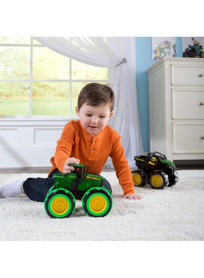 John Deere Tractor Monster Treads Lightning Wheels Motion Activated Light Up Monster Truck Toy John Deere Tractor Toys Monster Trucks For Boys And Girls Ages 3 Years And Up