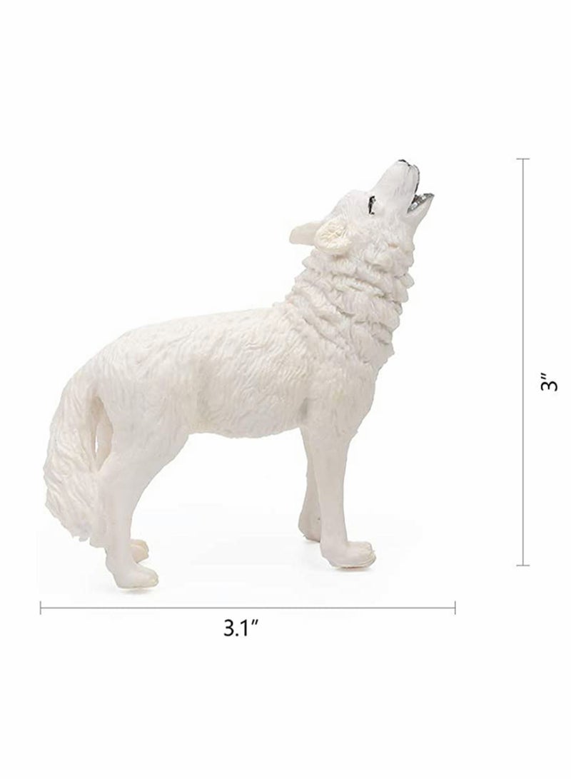 Wolf Figurine Set 7 Pieces Jumbo Wolf Toys for Kids Perfect Birthday Gift and Party Decoration