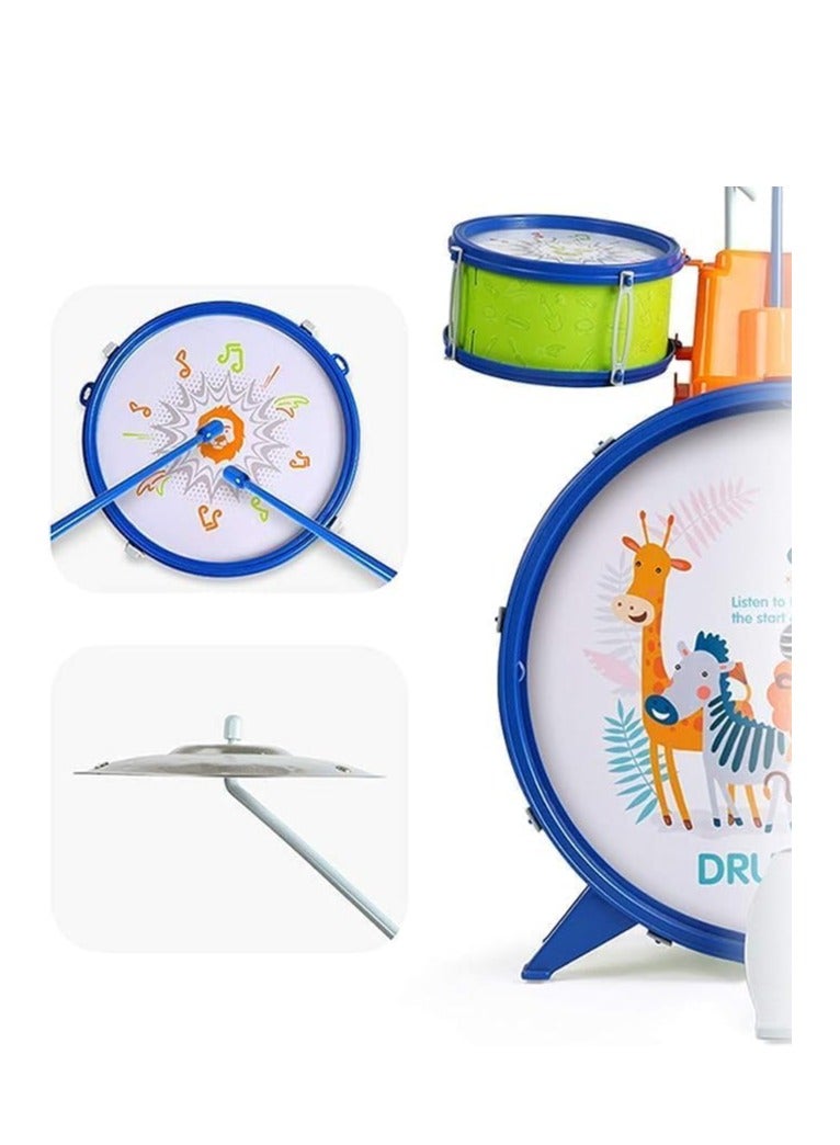 UKR Kids Drum Kit | Toddler Jazz Drum Musical Educational Learning Toy (Green) | Fun Music Activity for Children