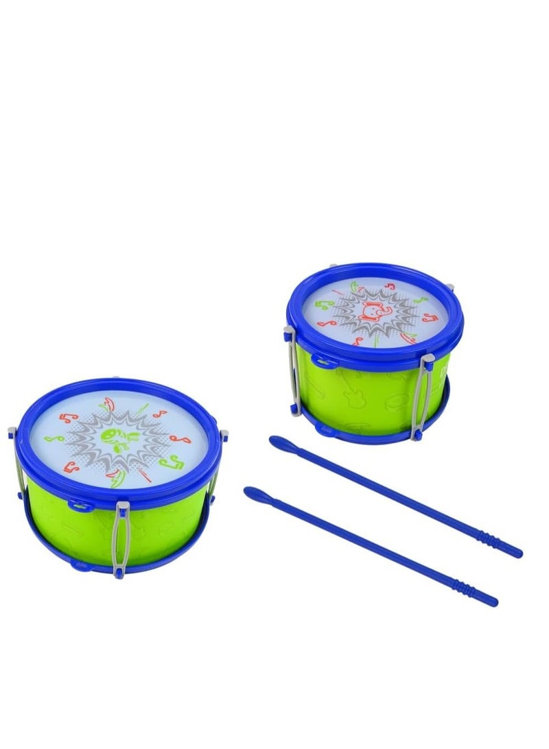 UKR Kids Drum Kit | Toddler Jazz Drum Musical Educational Learning Toy (Green) | Fun Music Activity for Children