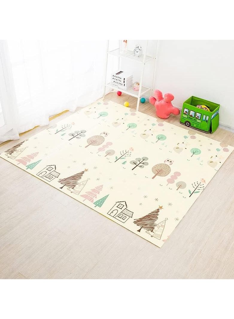 VIO Baby Non-slip Portable Foldable Play Mat, Infant Baby Crawling Mat, Toddler and Kids Waterproof Foam Floor Mat, Washable, Easy-wipe Foam Mat