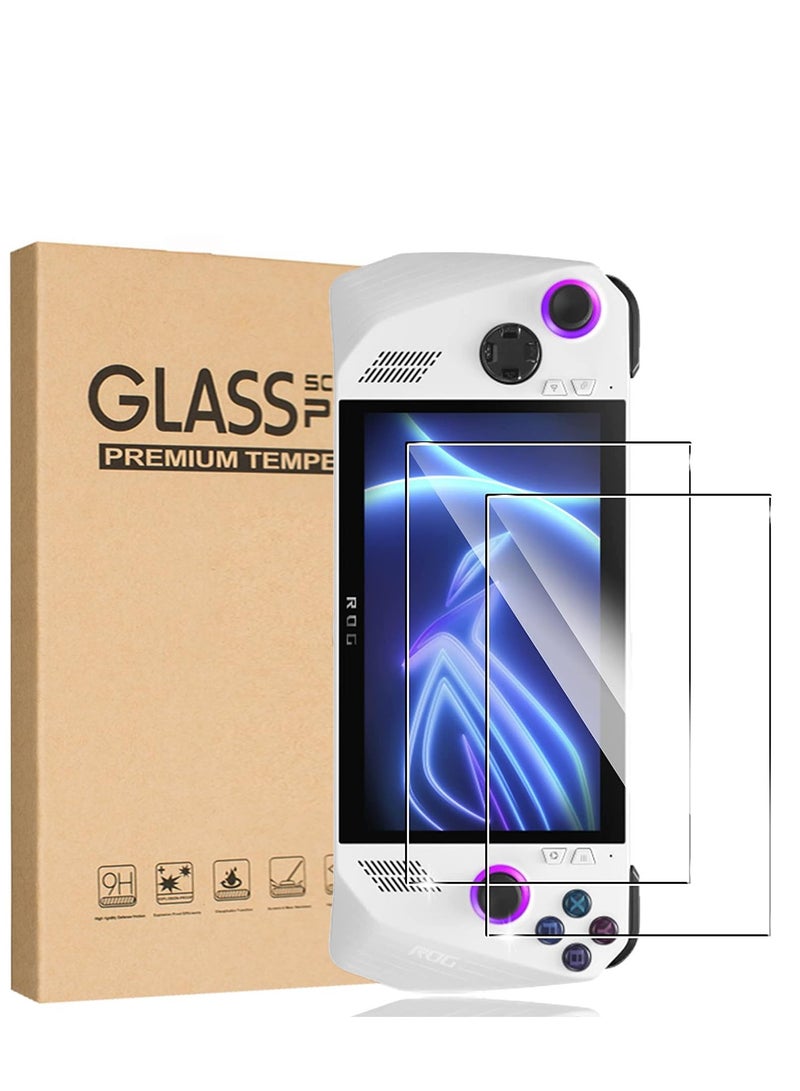 (2 Pack) Screen Protector Glass For ASUS ROG Ally X Handheld 7 Inch 2024  Premium 9H Tempered Glass Screen Protector