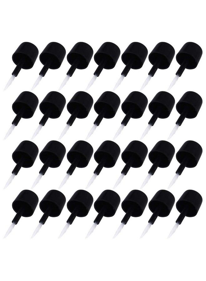 Manicure Sets 200 Pcs Nail Polish Brush Dip Powder Replacement Liquid Brush Nail Polish Brush Replacement Nail Dipping Powder Liquid Brushes Set (Black White) Nail Sets