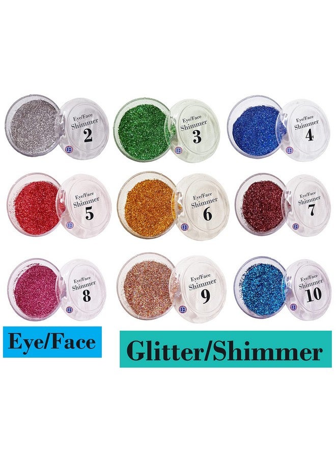 Combo Pack (Small Pack Eye/Face Glitter/Shimmer Multicolor No - 2 To 10)