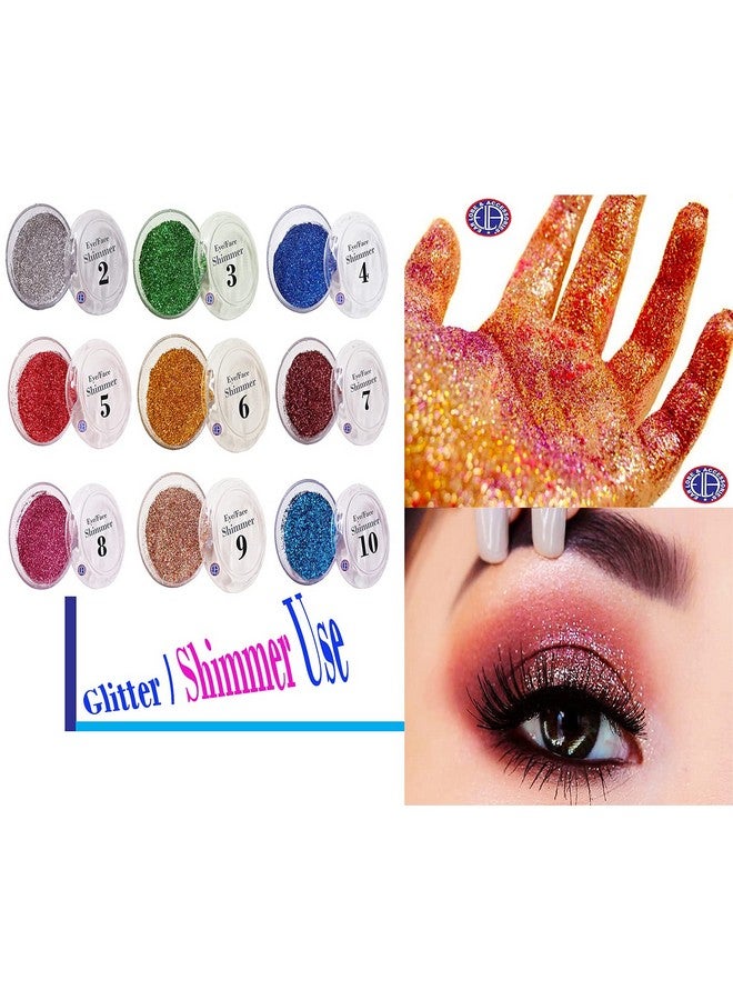 Combo Pack (Small Pack Eye/Face Glitter/Shimmer Multicolor No - 2 To 10)