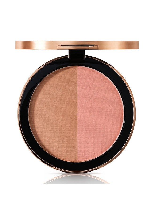 Magic Finish Satin Blush Dark Honey & Nude Flush (0.14 Oz) - Make-Up Powder Blush For A Fresh & Radiant Look With Hyaluronic Acid & Ultra-Fine Color Pigments For Fuller Looking Cheeks