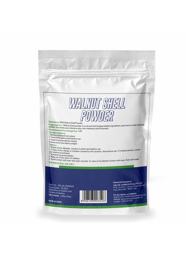 Walnut Shell Powder For Scrubs, Soap Making, Hair Dye, Walnut Shell Powder Bulk, Hand Cleanser- 99 Gm