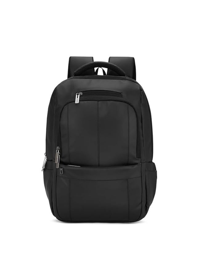 Safari Form Plus 3 Formal Laptop Compatible Backpack, 3 Compartments with 2 Side and 2 Front Pocket, Fleece Pocket, Luggage Sleeve, 32L, Black