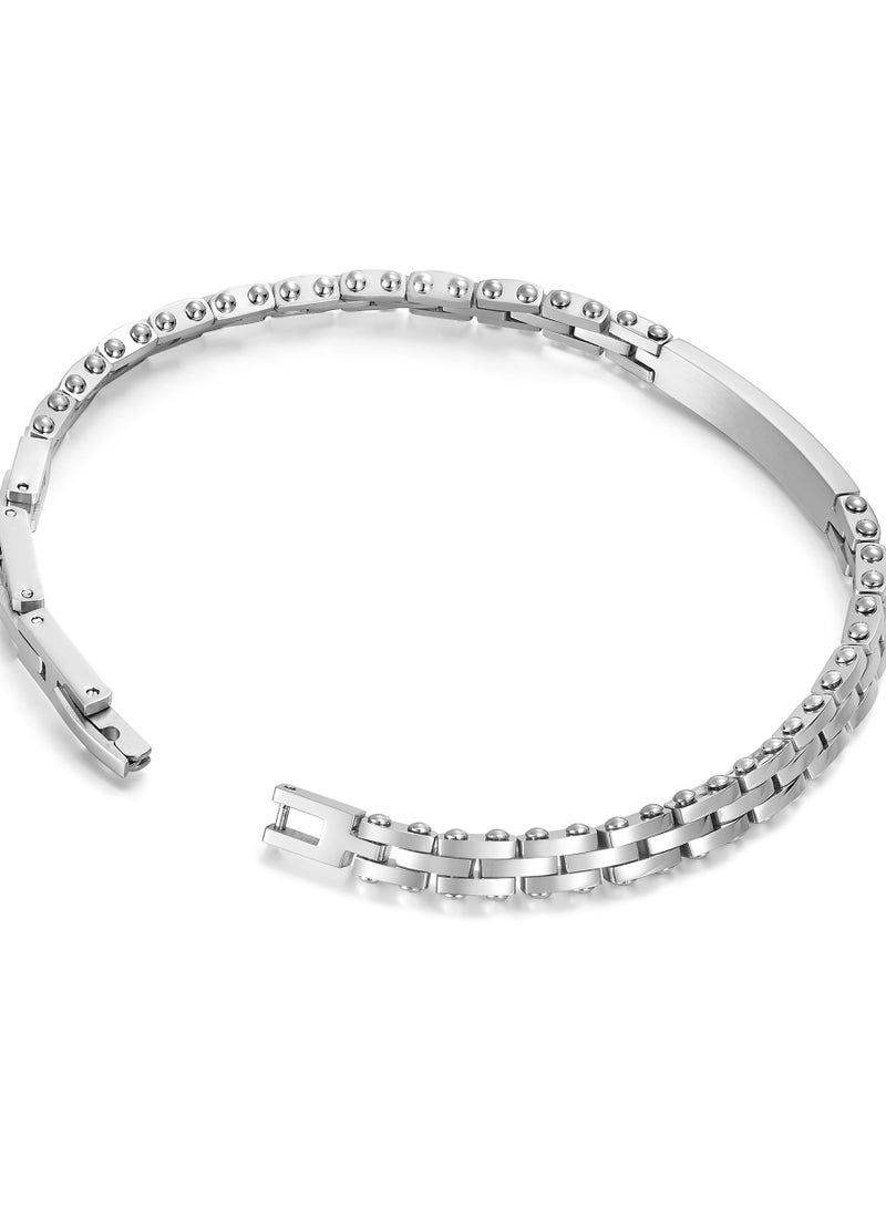 Police Brick Gents Stainless Steel Bracelet