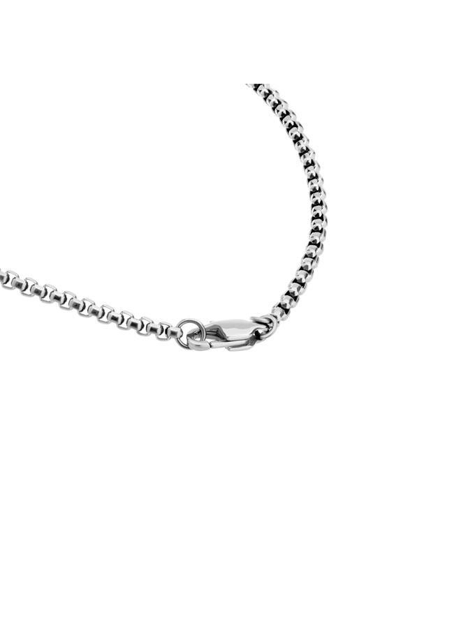 Stormy Stainless Steel Silver Necklace for Men