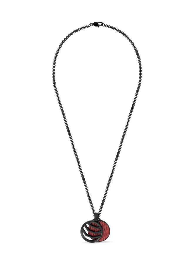 Stormy Black Stainless Steel Necklace for Men