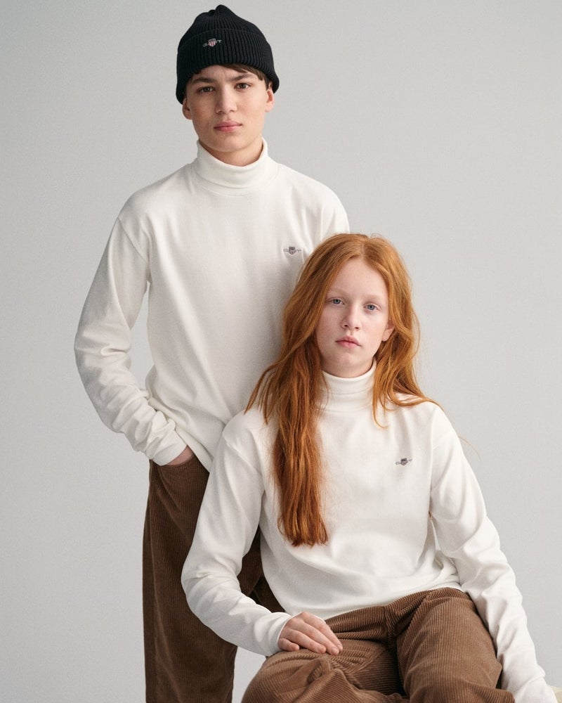 Gant Teens Shield Turtleneck Long Sleeve Top