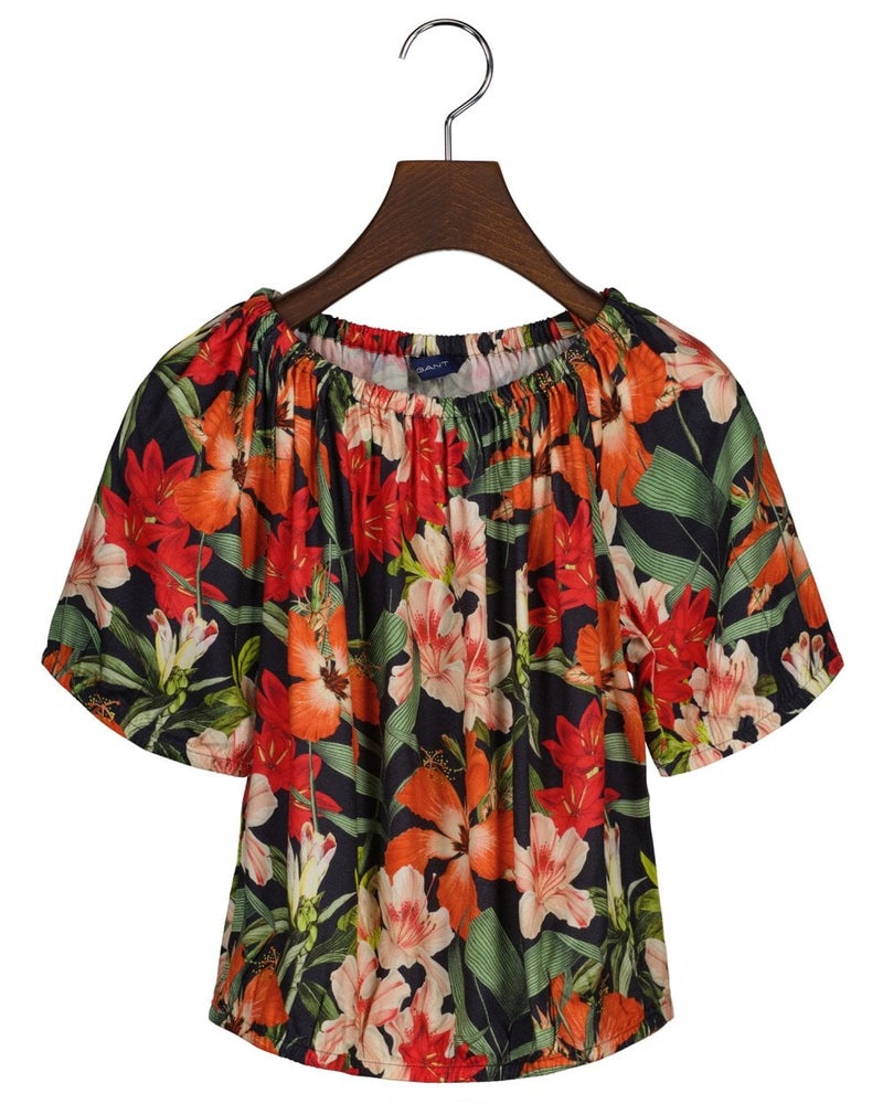 Gant Teen Girls Tropical Print Woven Top