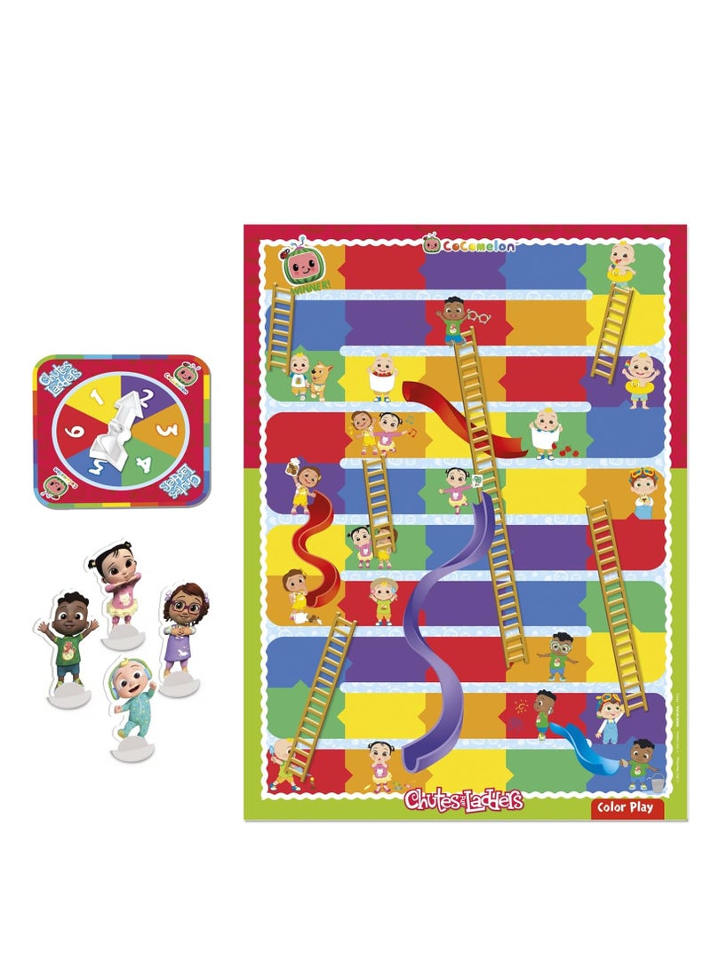 Hasbro Gaming Chutes and Ladders: CoComelon Edition Board Game – Fun Family Game for Kids Ages 3 and Up, 2-4 Players