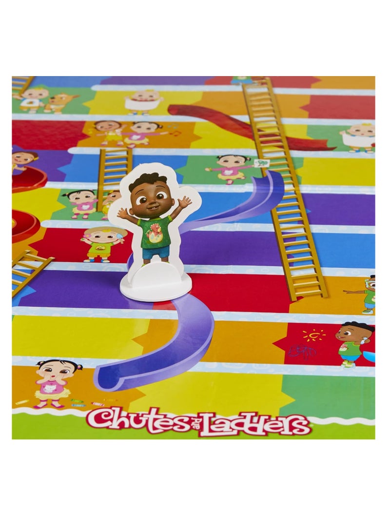 Hasbro Gaming Chutes and Ladders: CoComelon Edition Board Game – Fun Family Game for Kids Ages 3 and Up, 2-4 Players