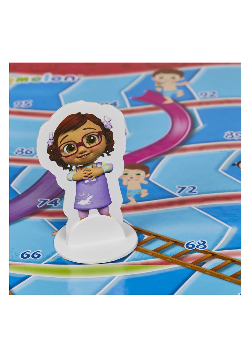 Hasbro Gaming Chutes and Ladders: CoComelon Edition Board Game – Fun Family Game for Kids Ages 3 and Up, 2-4 Players