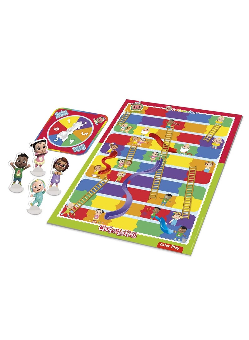 Hasbro Gaming Chutes and Ladders: CoComelon Edition Board Game – Fun Family Game for Kids Ages 3 and Up, 2-4 Players