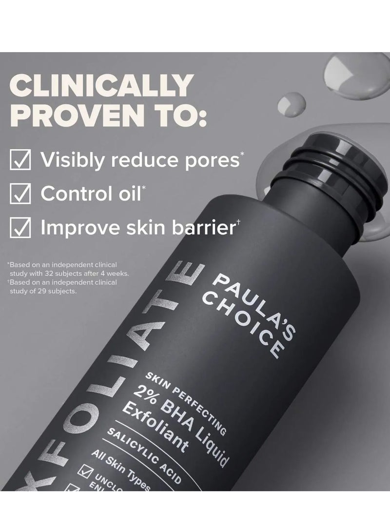 Paulas Choice SKIN PERFECTING 2% BHA Liquid Salicylic Acid Exfoliant--Facial Exfoliant for Blackheads, Enlarged Pores, Wrinkles & Fine Lines - 118ml