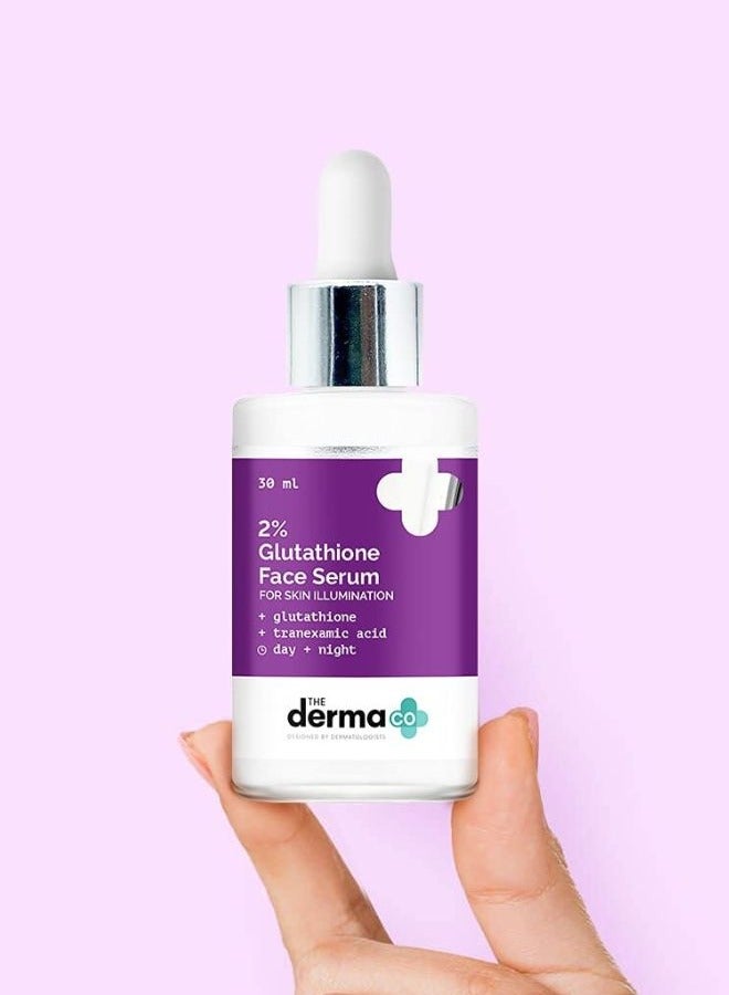 The Derma Co 2% Glutathione Face Serum With Glutathione and Tranexamic Acid For Skin Illumination- 30 ml