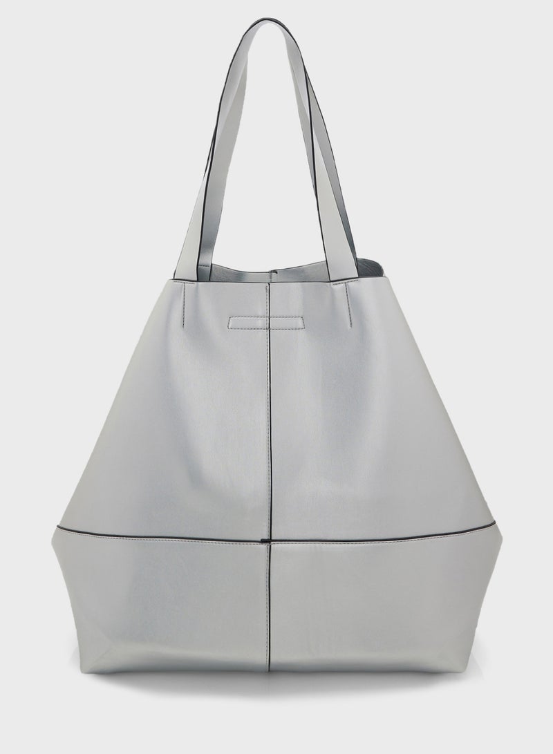 Multi Panel Oversized Tote Bag