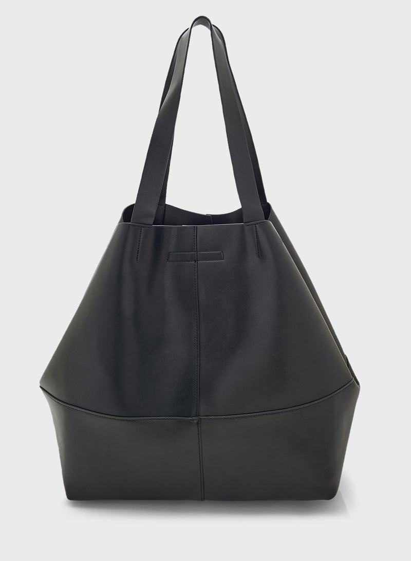 Multi Panel Oversized Tote Bag