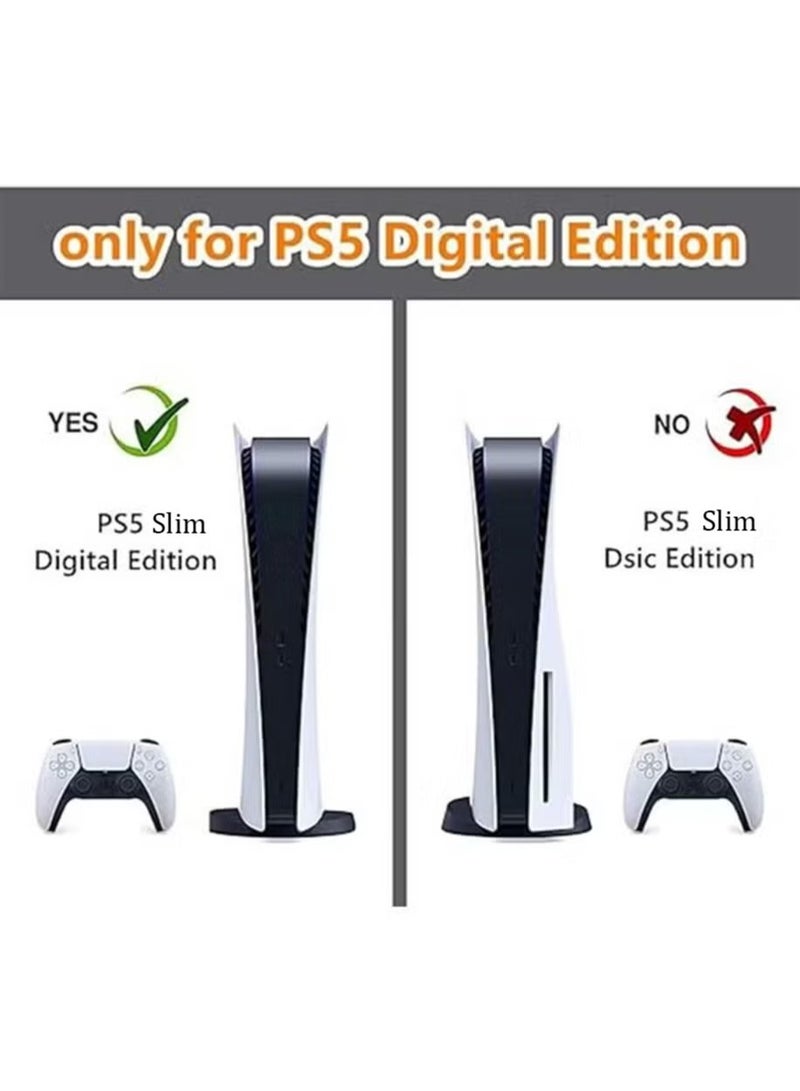 PS5 Slim digital console sticker, Sony PS5 Slim console controller skin set, skin wrap decal sticker PS5 Slim digital console, PVC air guide sticker (Wukong style, Multi-Color)